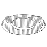 Skyflame front view full grate showing overall fit and cooking surface benefit