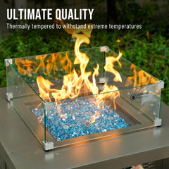 Skyflame installed in a modern fireplace demonstrating improved aesthetics and clean look