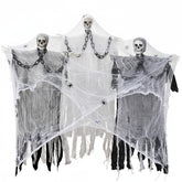 Skylety front view showing three hanging Grim Reapers creating dramatic entrance