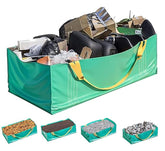 Skywin front view of two reusable dumpster bags showing durable construction and capacity