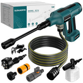 SLENJADFIN front view showing compact cordless body and ergonomic grip for easy handling