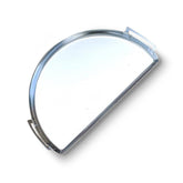 Slow 'N Sear front view of drip 'n griddle pan shows durable stainless and fit