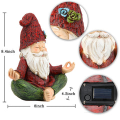 Smadeer gnome side profile illustrating balanced resin build for outdoor durability