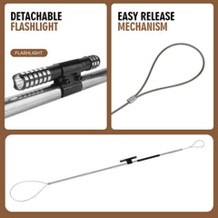 Smarkey noose head detail showing secure loop and safe restraint design benefit