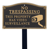 SmartSign front plaque view showing clear video surveillance message and quick deterrent benefit