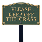 SmartSign front view of plaque showing bold lettering and visibility