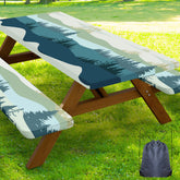 Smiry table front view showing fitted cover and neat edges for protection