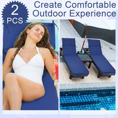 SmoothNovelty cushions in use on a patio lounge illustrating outdoor comfort benefit