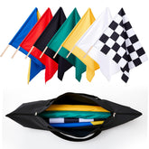 SmoothNovelty front view of full seven-flag set for professional track communication