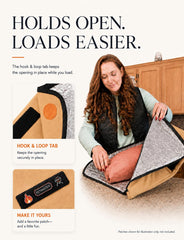 SNOQUEEN wide mouth with whole turkey inside the blanket, simplifies resting and transport