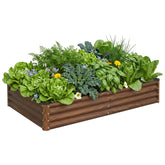 SnugNiture front view of raised bed showing large planting area benefit