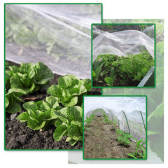 SnugNiture netting draped over a vegetable bed keeping pests away