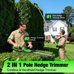 SOARFLY handheld mode compact setup for close-up shrub trimming ease