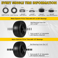 Soiiw hub and bearing detail displaying included bearings for easy compatibility