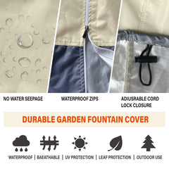 SOKINGCOVER adjustable drawstring tightened for secure fit in wind