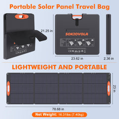 SOKIOVOLA open 200W panel full view delivering high-efficiency output