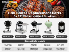 soldbbq close-up of cast iron grate ridges demonstrating even heat and strong sear marks