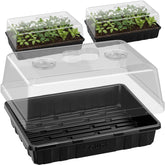 SOLIGT front view of three starter trays and three clear domes showing full kit benefits