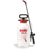 SOLO front view of 430-2G sprayer showing tank and wand, reliable performance