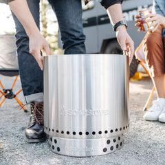 Solo Stove Ranger Stand close-up of 304 stainless steel texture and finish