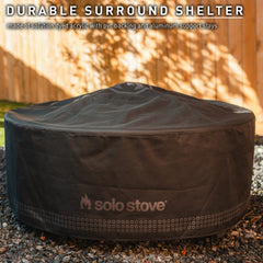Solo Stove Shelter in backyard protecting Surround and keeping clean