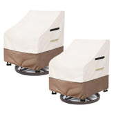 SoloToo front view of two chair covers showing full protection