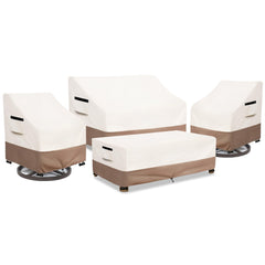 SoloToo front view of four-piece cover set showing complete protection