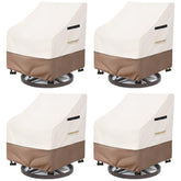 SoloToo front view of covered patio chair showing full protection