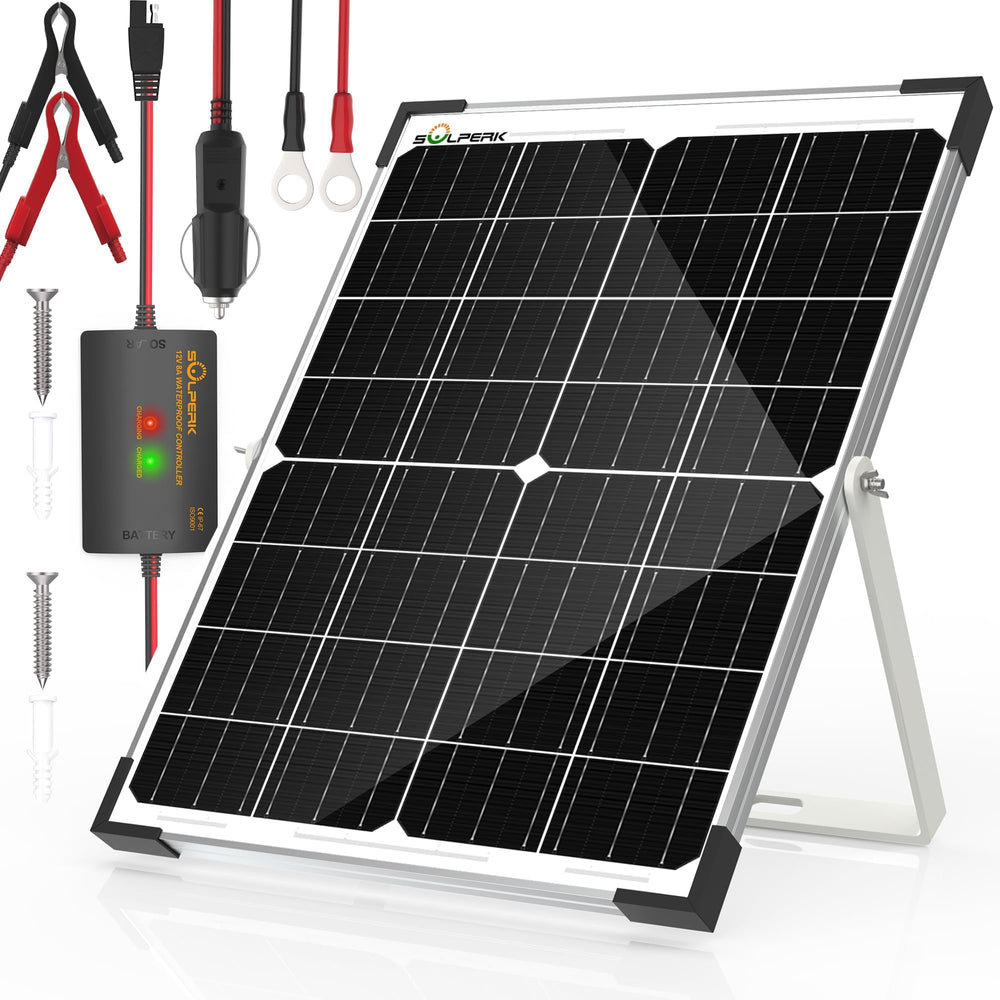 SOLPERK front panel view showing durable frame and textured cells for reliable charging