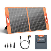 SOLUPUP folded front view showing compact portability and easy storage