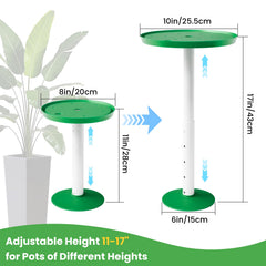 Somcthao close-up of telescoping pole demonstrating adjustable height