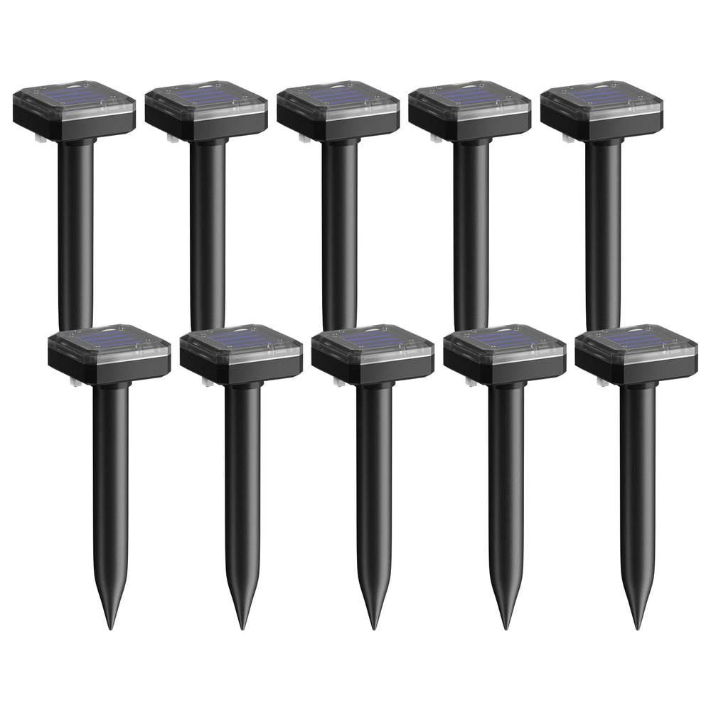 SonicPulse front view of 10-pack stakes showing compact design and coverage