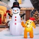 Sonwyoung front view showing 4ft inflatable for cheerful yard appeal