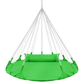 Sorbus hanging swing nest front view showing cozy seat and green color for comfortable lounging