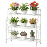 SORCEDAS front view corner stand showing compact vertical display and space-saving benefit