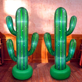 Soulchen front view of two inflatables showing immediate party impact