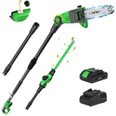 SOYUS front view of pole saw and hedge trimmer showing kit versatility and convenience