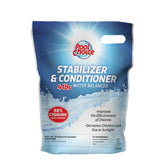 SpaChoice front label showing product name and pool stabilizer benefits