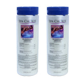 SpaChoice front packaging showing two 2-lb containers and clear labeling for easy storage