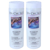 SpaChoice front packaging showing two 2-pound bags and clear product benefit