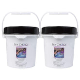 SpaChoice front packaging showing 10-pound bag and easy dosing benefit