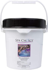 SpaChoice chlorine granules close-up texture for fast dissolution benefit