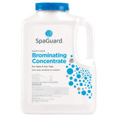 SpaGuard front label on 6 lb container showing product name and easy dosing benefits