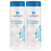 SpaGuard front packaging showing 2 lb 2-pack and usage benefit