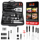 SpartaSake front packaging showing the complete 24-piece grill set for easy transport