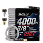 SPECILITE coiled 50ft hose front view showing length and flexibility