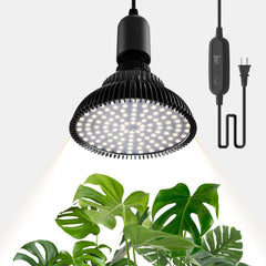 SpeePlant hanging grow light front view showing compact design and bright output