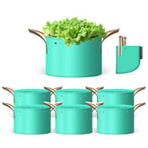 SPONDWILD front view of seven grow bags showing practical set benefit