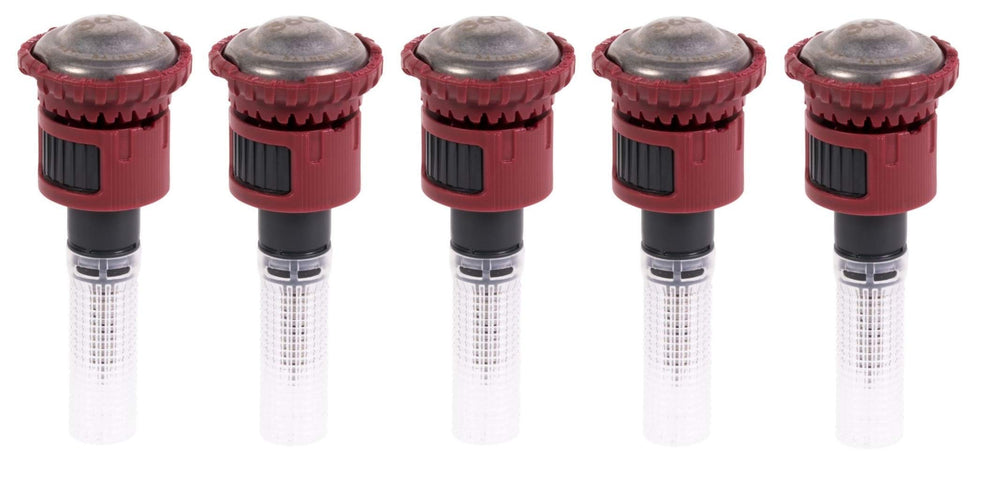 Sprinkler Rain Bird R-VAN24-360 five-nozzle bag packaging showing contents and labeling, clear identification benefit