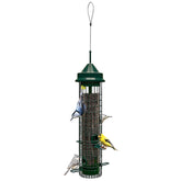 Squirrel Buster front view showing feeder and benefit of squirrel protection